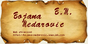 Bojana Medarović vizit kartica